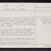 Skye, Achnacloich, NG50NE 1, Ordnance Survey index card, Recto