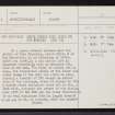 Skye, Glen Boreraig, NG51NE 2, Ordnance Survey index card, page number 1, Recto