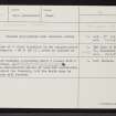 Skye, Ringill, NG51NE 11, Ordnance Survey index card, Recto