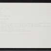 Kilmarie, Skye, NG51NE 15, Ordnance Survey index card, Recto