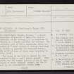 Skye, Raasay, St Maol-Luag's Chapel, NG53NW 1, Ordnance Survey index card, page number 1, Recto