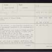 Skye, Dun Vlargveg, NG53NW 9, Ordnance Survey index card, page number 1, Recto