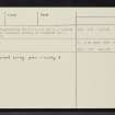 Skye, Knock, NG60NE 5, Ordnance Survey index card, page number 3, Recto
