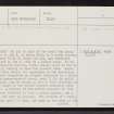 Skye, Dun Acardinon, NG60SW 1, Ordnance Survey index card, page number 1, Recto