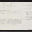 Skye, Boreraig, NG61NW 6, Ordnance Survey index card, Recto
