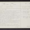 Skye, Liveras, NG62SW 1, Ordnance Survey index card, page number 1, Recto