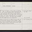 Skye, An Sithean, NG62SW 5, Ordnance Survey index card, page number 1, Recto