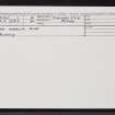 Rona, Dry Harbour, NG65NW 1, Ordnance Survey index card, Recto