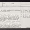 Rona, Dry Harbour, NG65NW 1, Ordnance Survey index card, page number 1, Recto