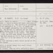 Rona, An Teampull, Doire Na Guaile, NG65SW 1, Ordnance Survey index card, page number 1, Recto