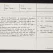 Rona, Doire Na Guaile, NG65SW 3, Ordnance Survey index card, page number 1, Recto