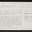 Skye, Kyleakin, Caisteal Maol, NG72NE 1, Ordnance Survey index card, page number 1, Recto