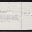 Skye, Kylerhea, NG72SE 1, Ordnance Survey index card, page number 1, Recto