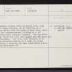 Lochan Fuar, NG77SE 3, Ordnance Survey index card, page number 1, Recto