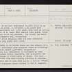 Doir' A' Bhaird, NG78SE 1, Ordnance Survey index card, page number 1, Recto