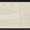 Balvraid 2, NG81NW 3, Ordnance Survey index card, Recto