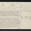 Corrary, NG81NW 8, Ordnance Survey index card, page number 1, Recto