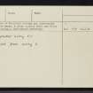Balvraid, NG81NW 9, Ordnance Survey index card, page number 2, Verso