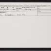 Barnhill, NG81NW 12, Ordnance Survey index card, Recto