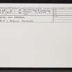 Creag-An-Earbaill, NG82NE 4, Ordnance Survey index card, Recto