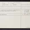 Eilean Donan, NG82NE 7, Ordnance Survey index card, Recto