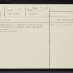 Gleann Udalain, NG82NE 18, Ordnance Survey index card, Recto
