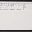 Gleann Udalain, NG82NE 21, Ordnance Survey index card, Recto