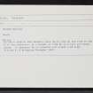 Gleann Udalain, NG82NE 31, Ordnance Survey index card, Recto