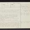 Auchtertyre, NG82NW 4, Ordnance Survey index card, page number 1, Recto