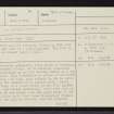 Kirkton, Grave Yard, NG82NW 8, Ordnance Survey index card, page number 1, Recto