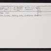 Maol Mor, NG82NW 9, Ordnance Survey index card, Recto