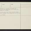Maol Beag, NG82NW 10, Ordnance Survey index card, page number 2, Recto