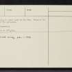 Torran A'Bharraich, NG82SE 2, Ordnance Survey index card, page number 2, Verso