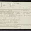 Caisteal Mhicleod, NG82SW 1, Ordnance Survey index card, page number 1, Recto