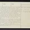 Caisteal Mhicleod, NG82SW 1, Ordnance Survey index card, page number 2, Verso