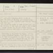 Glen More, NG82SW 8, Ordnance Survey index card, page number 1, Recto