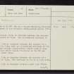 Lochcarron, NG83NE 3, Ordnance Survey index card, page number 1, Recto