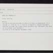 Sron Na Smeoraich, NG83SE 8, Ordnance Survey index card, Recto