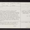 Loch Achaidh Na H-Inch, NG83SW 1, Ordnance Survey index card, page number 1, Recto