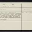 Torra Fionn, NG84SE 3, Ordnance Survey index card, Recto