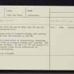 Allt Nan Carnan, NG84SE 5, Ordnance Survey index card, Recto