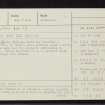 Lag An Duin, Kishorn, NG84SW 2, Ordnance Survey index card, page number 1, Recto