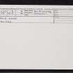 Doune, Kishorn, NG84SW 3, Ordnance Survey index card, Recto