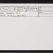 Eilean Ruaridh Mor, NG87SE 2, Ordnance Survey index card, Recto