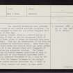 Garbhaig, NG87SE 3, Ordnance Survey index card, page number 1, Recto