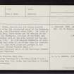 Eilean Ruaridh Beag, NG87SE 4, Ordnance Survey index card, page number 1, Recto