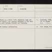 Poolewe; Tournaig, NG88SE 2, Ordnance Survey index card, Recto