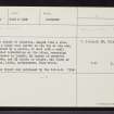 Laide, NG89SE 1, Ordnance Survey index card, Recto