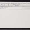 Meallan Udrigill, NG89SE 3, Ordnance Survey index card, Recto