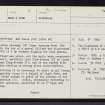 Glen Shiel, NG91NE 1, Ordnance Survey index card, page number 1, Recto